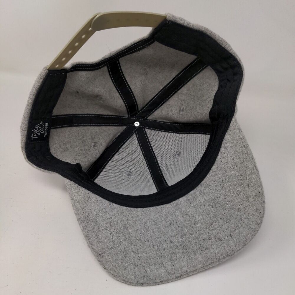 Tyke & Co Patch Snapback Hat Gray Toddler Adjustable Vent Holes View 6